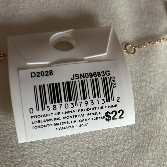 3/$20 Metallic Joe Fresh adjustable necklace gold copper - Picture 2 of 5